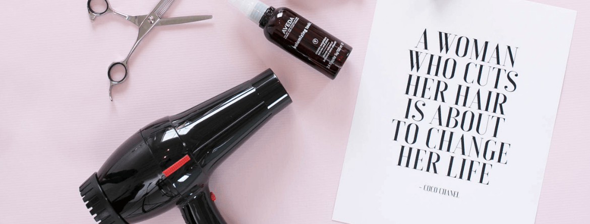 aveda product flat lay