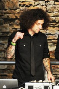 Throw back to 2009 when Graham was a cosmetology student, and DJ. Here he's providing the music soundtrack for our Earth Month Hair & Makeup Show.